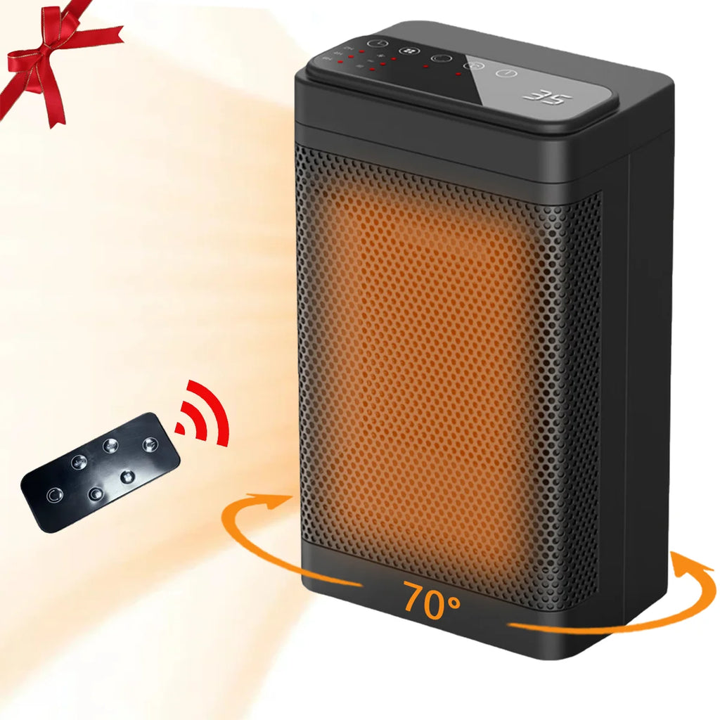 1500W Portable Electric Heater with Thermostat, Timer and Remote A3621