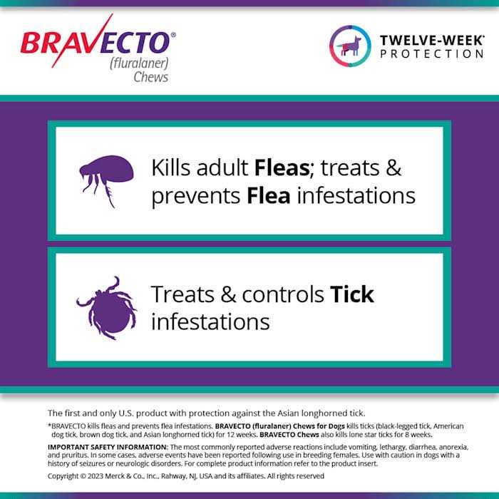 Bravecto Chews for Dogs 44-88 lbs Z4309