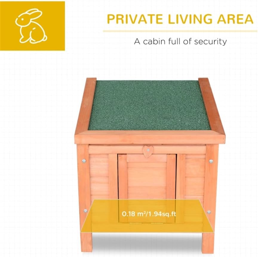 Large Natural Wood Dog House L109