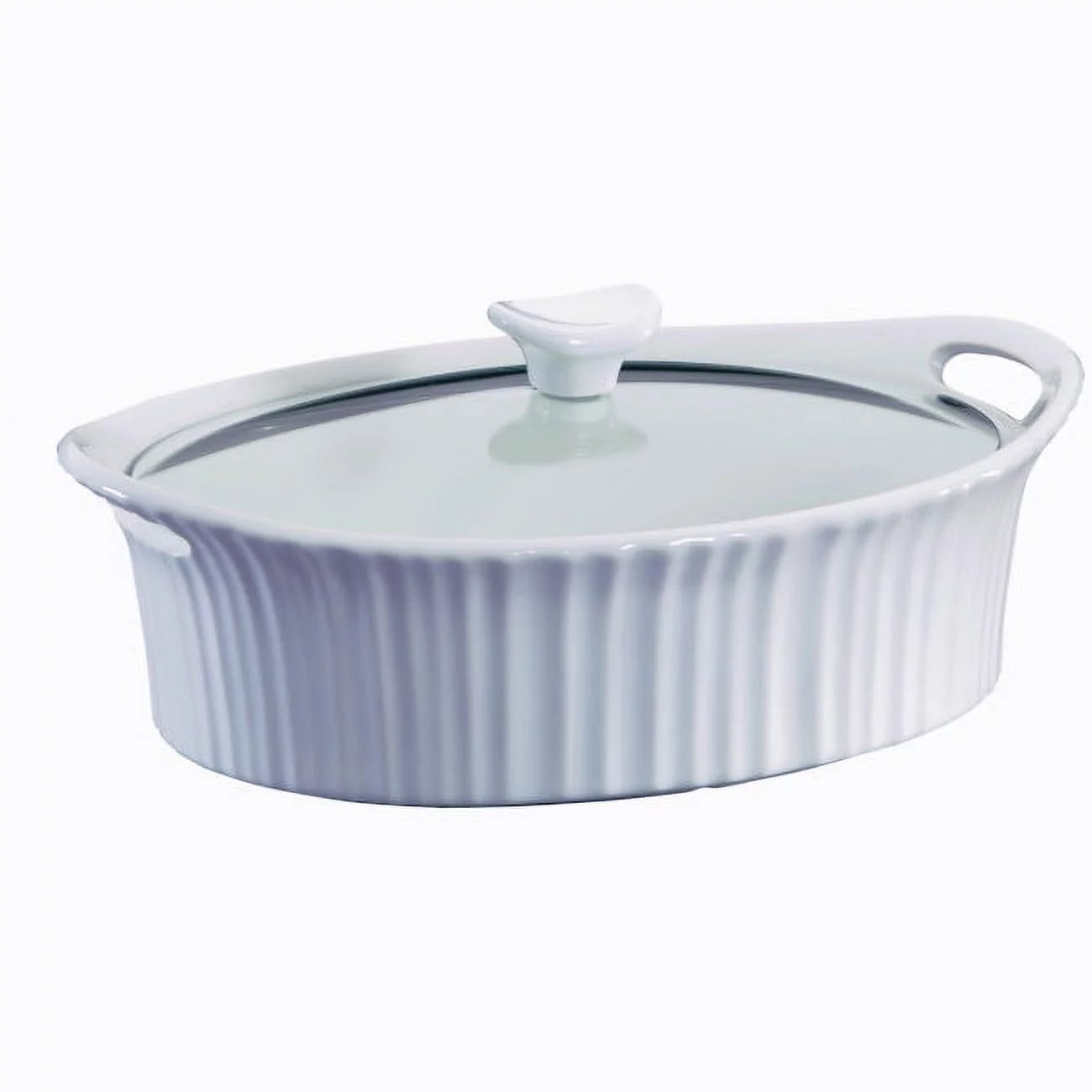 Oval Casserole with Glass Lid, 2.5 Quart H803