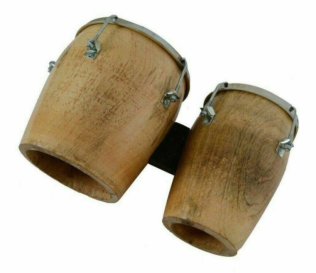 Natural Wood Bongo Drum Set W772147