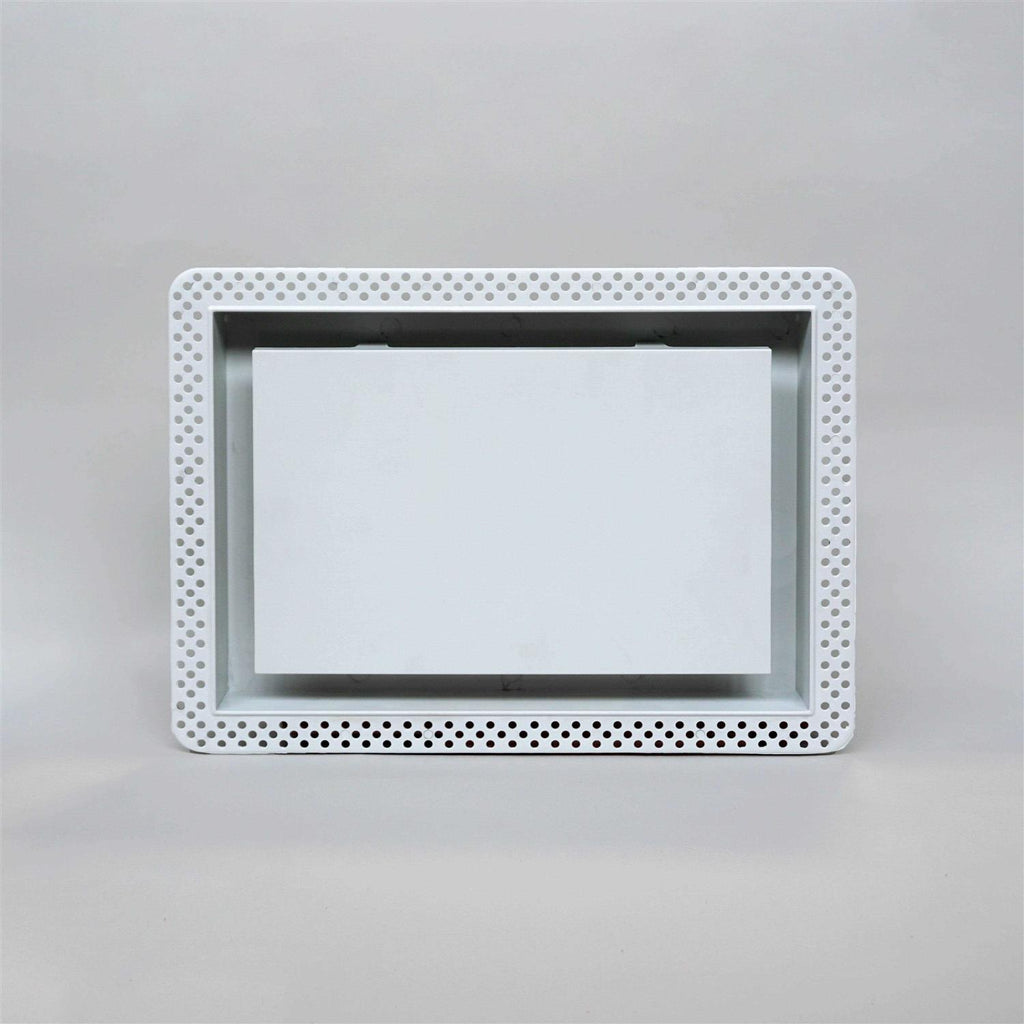 White Flush Wall Vent 4 in.x10 in. J193845