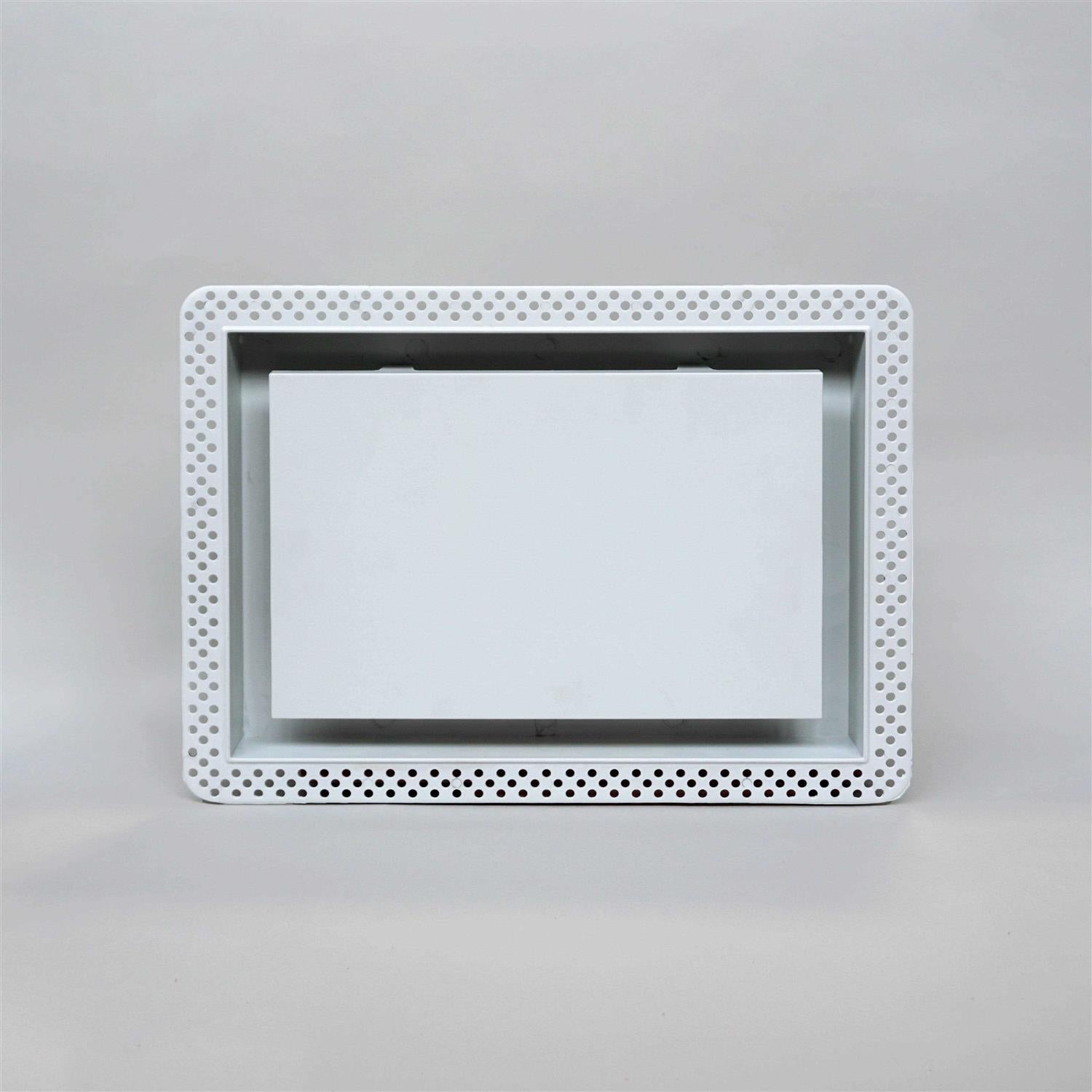 White Flush Wall Vent 4 in.x10 in. J193845