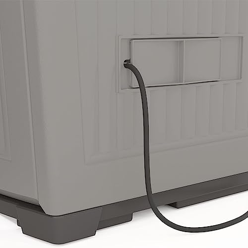 130 Gallon Dove Gray Outdoor Storage Shed T562