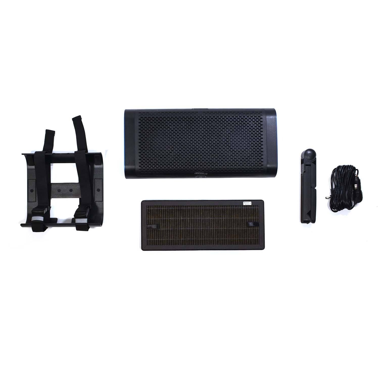 Black HEPA Air Purifier with LED Air Quality Indicators V27262