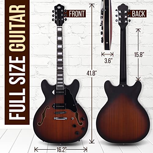 Semi Hollow Electric Guitar 6 String Full Size U75754