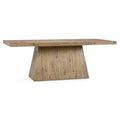 84" Reclaimed Pine Wood Dining Table Natural Rawhide Finish L409