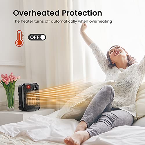 500W PTC Electric Space Heater O565878