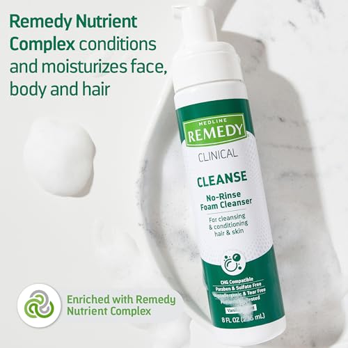 Vanilla Scent No-Rinse Foam Cleanser, 8 fl oz S2353