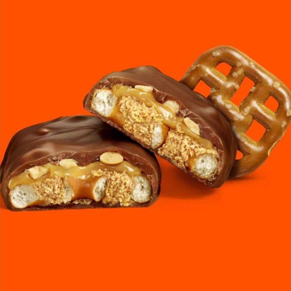 3lb Bulk 65 Individually Wrapped Milk Chocolate Candy Bars with Peanut Butter, Pretzel, Nougat, and Caramel G8769