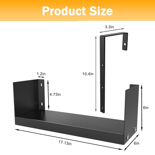 Cubicle Shelf Storage Organizer Bookshelf with Hooks E535