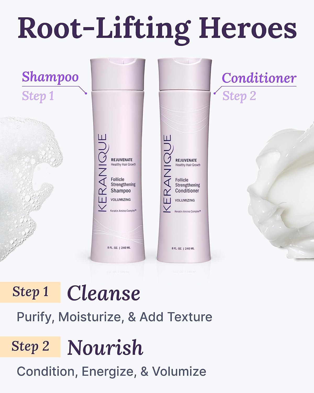 Volumizing Shampoo and Conditioner Set for Fine, Thinning Hair G87402