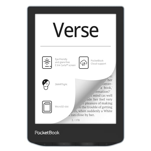 E-Reader with 6'' E-Ink Touchscreen in Bright Blue L89068