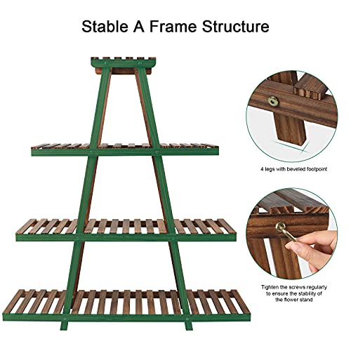 4 Tier Wood Plant Stand R539967