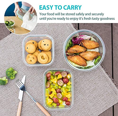 24 Piece Glass Food Storage Containers with Lids O687706