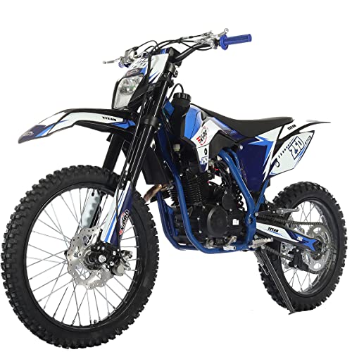 250cc Dirt Bike with 5-Speed Manual Transmission, Electric/Kick Start, 21"/18" Wheels (Black) I5614