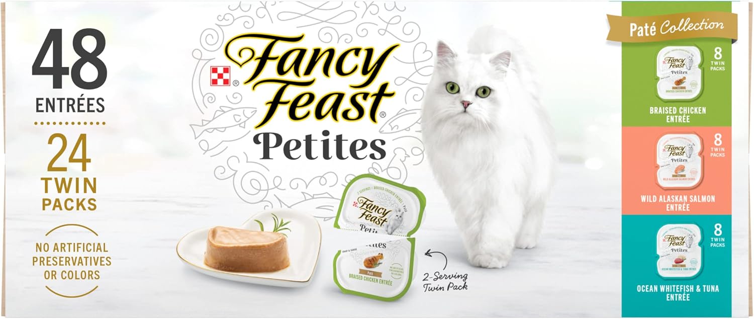 Wet Cat Food Variety Pack, 48 servings, 2.8 oz. Tubs I88375