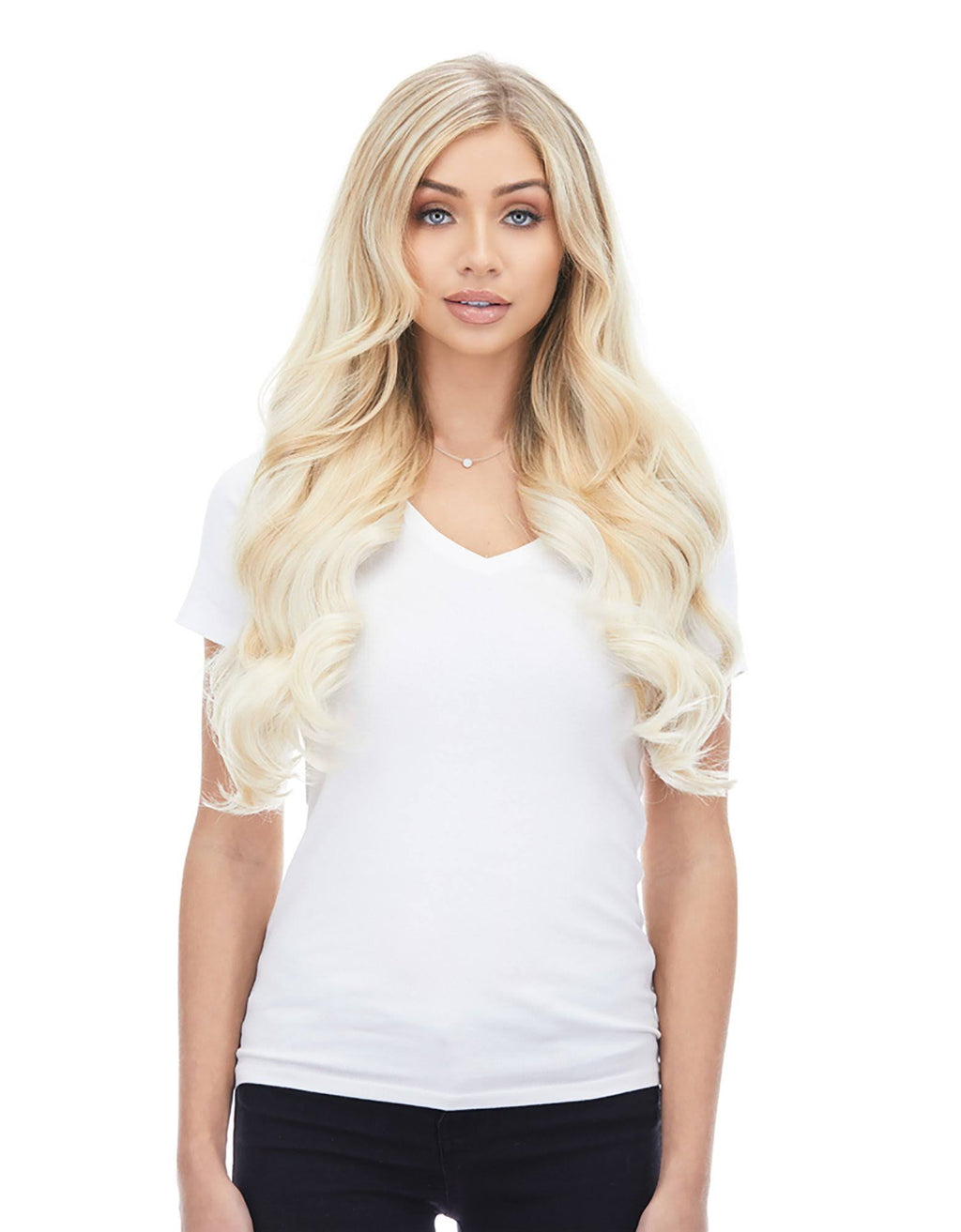 Platinum Blonde Hair Extensions K549