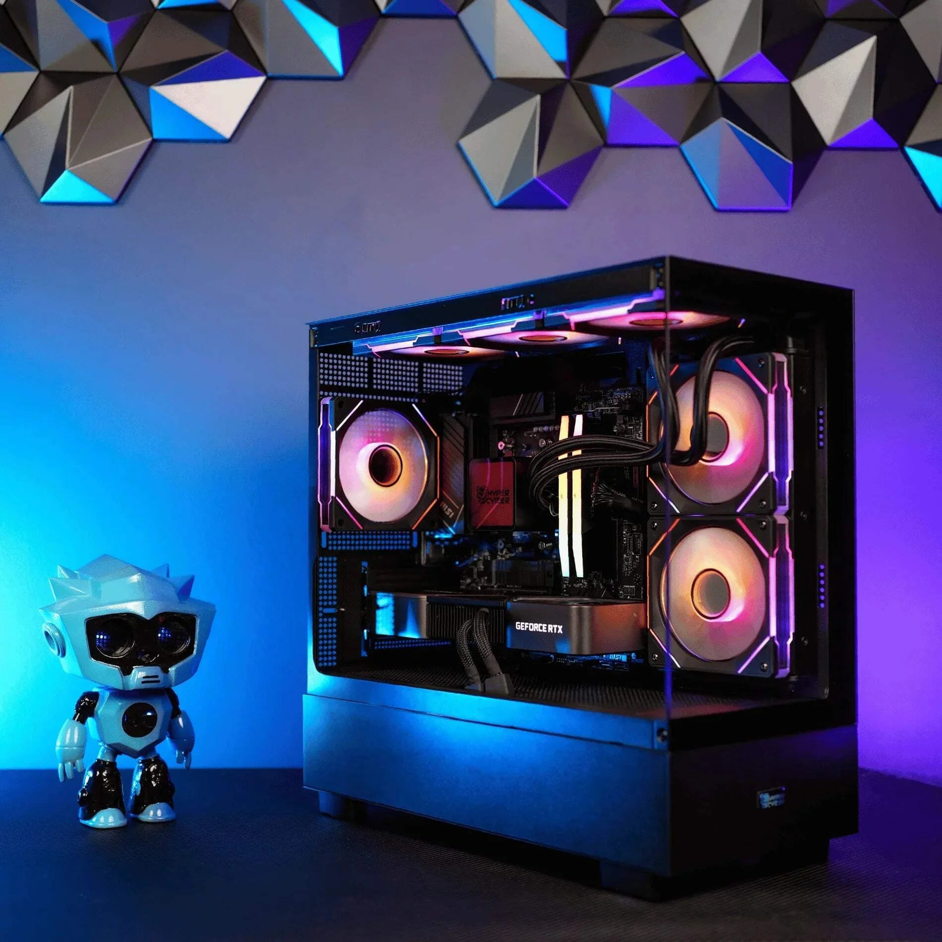 AMD Ryzen 7 9800X3D NVIDIA GeForce RTX 4070 Gaming PC R504