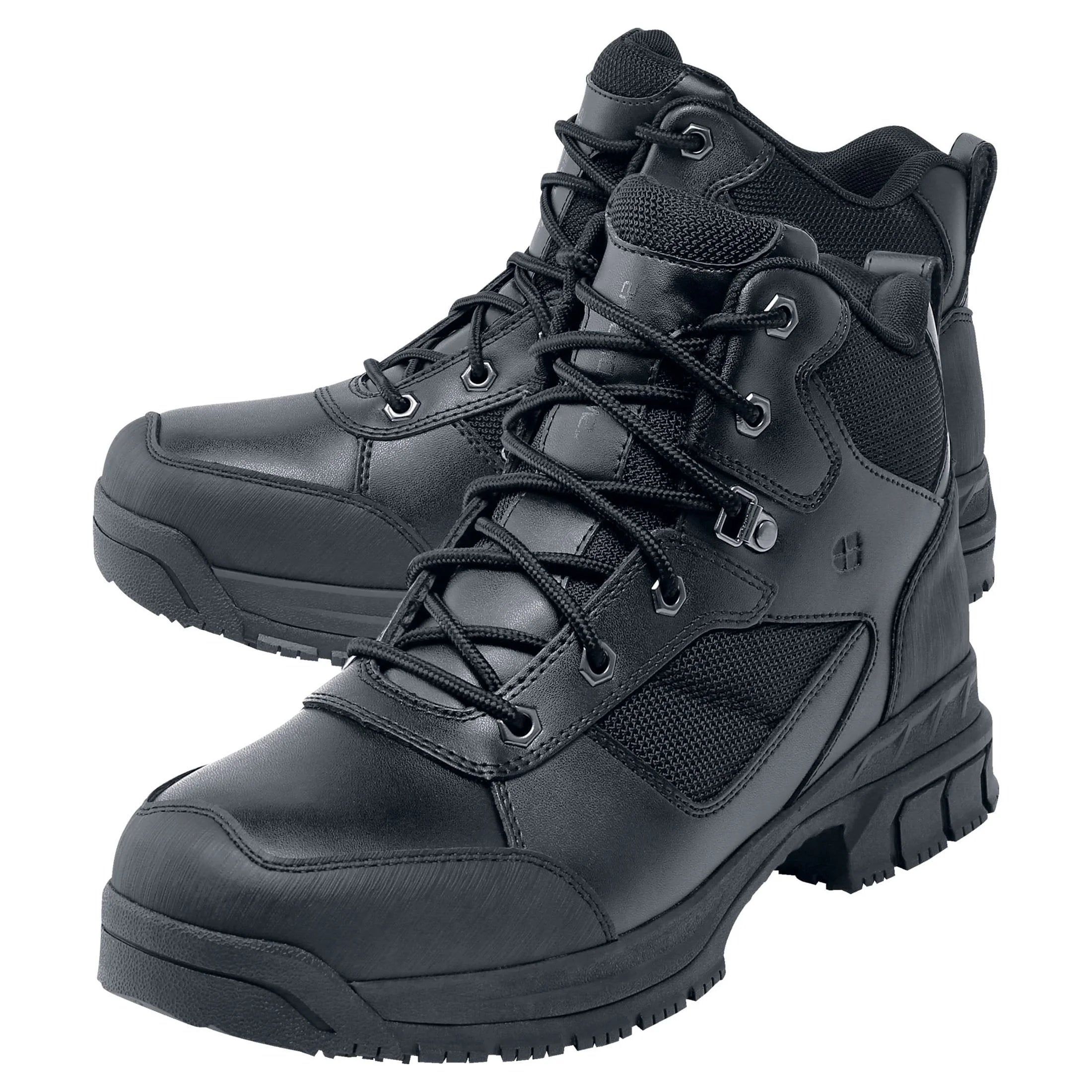 Black Slip Resistant Water Resistant Soft Toe Work Boots O283