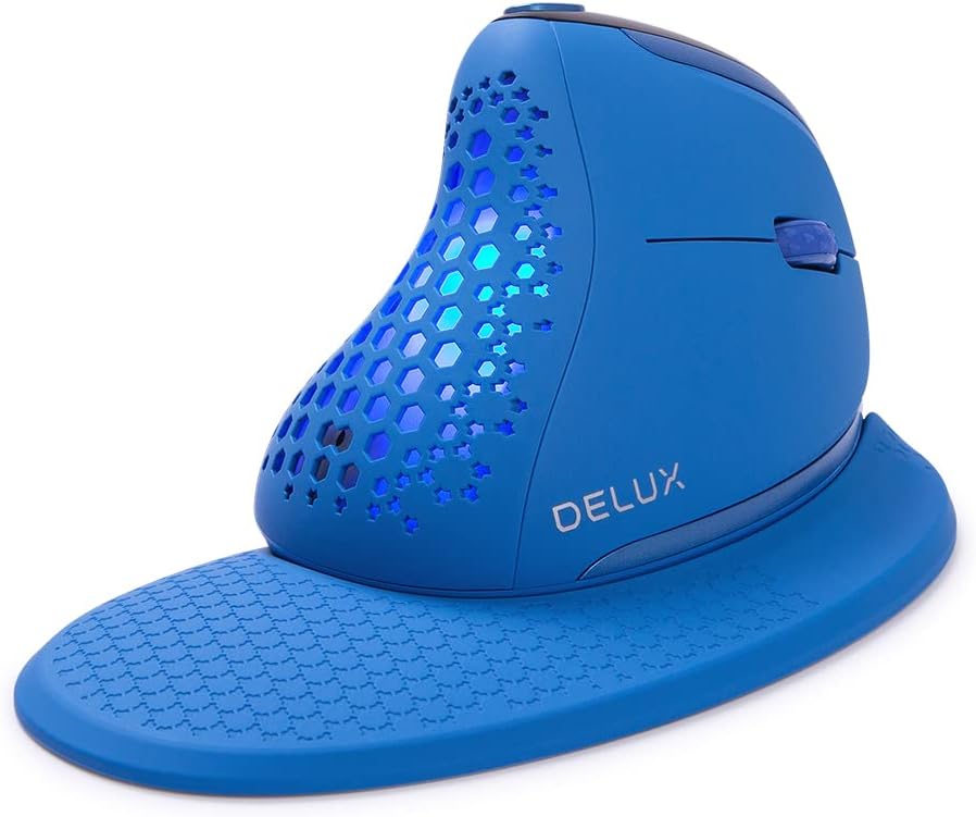 Wireless Ergonomic Vertical Mouse with OLED Screen, 7200DPI, Rechargeable Optical Mouse I827