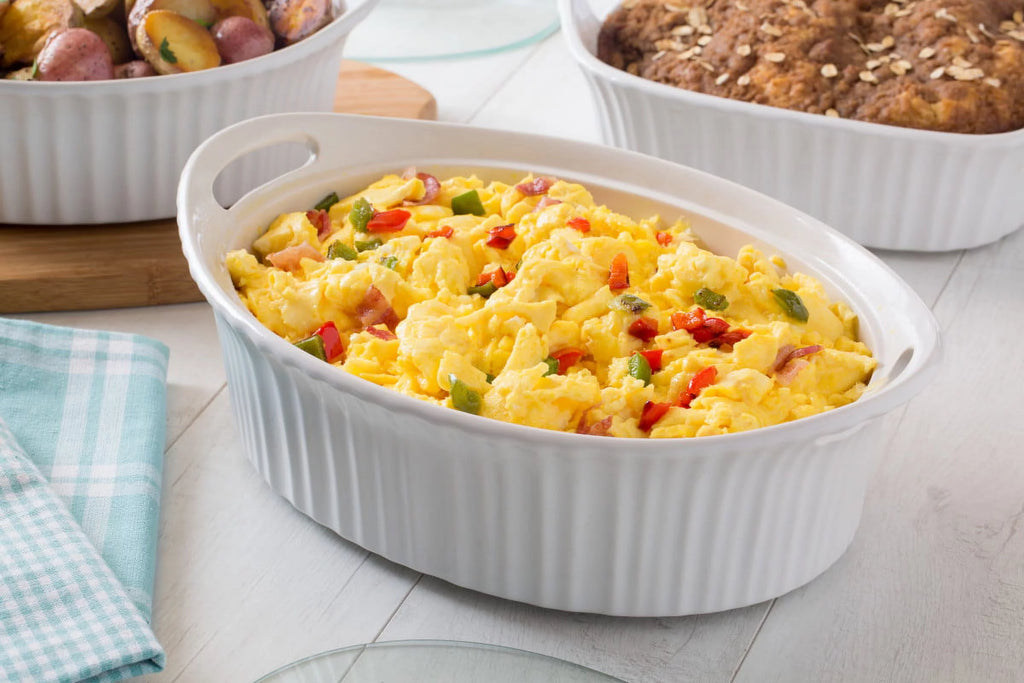 Oval Casserole with Glass Lid, 2.5 Quart H803