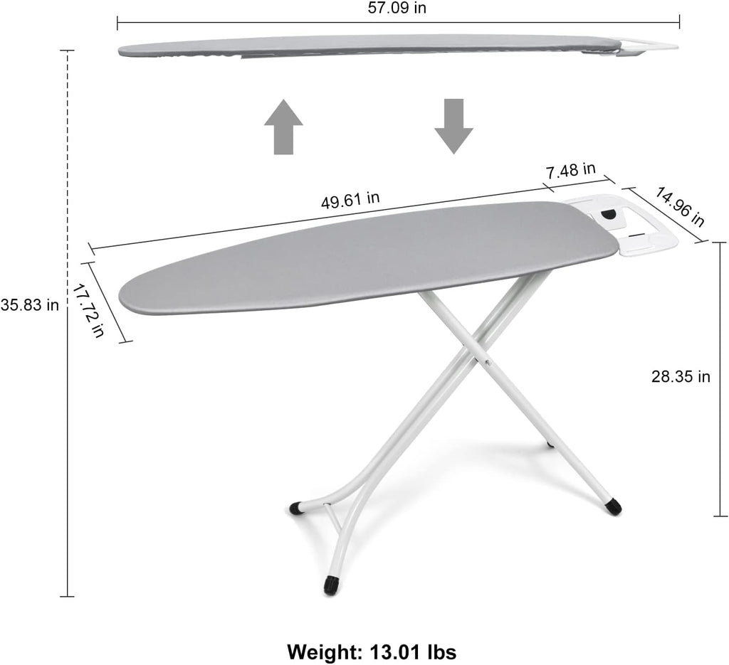 17"x49" Heavy Duty Ironing Board with Cover O349