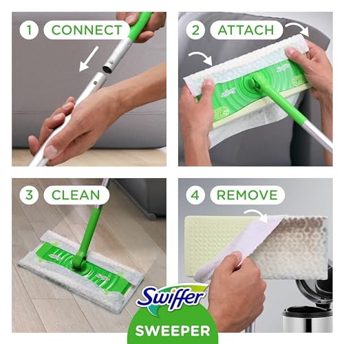 20 Piece Dry and Wet Mop Starter Kit with 19 Refills M416441