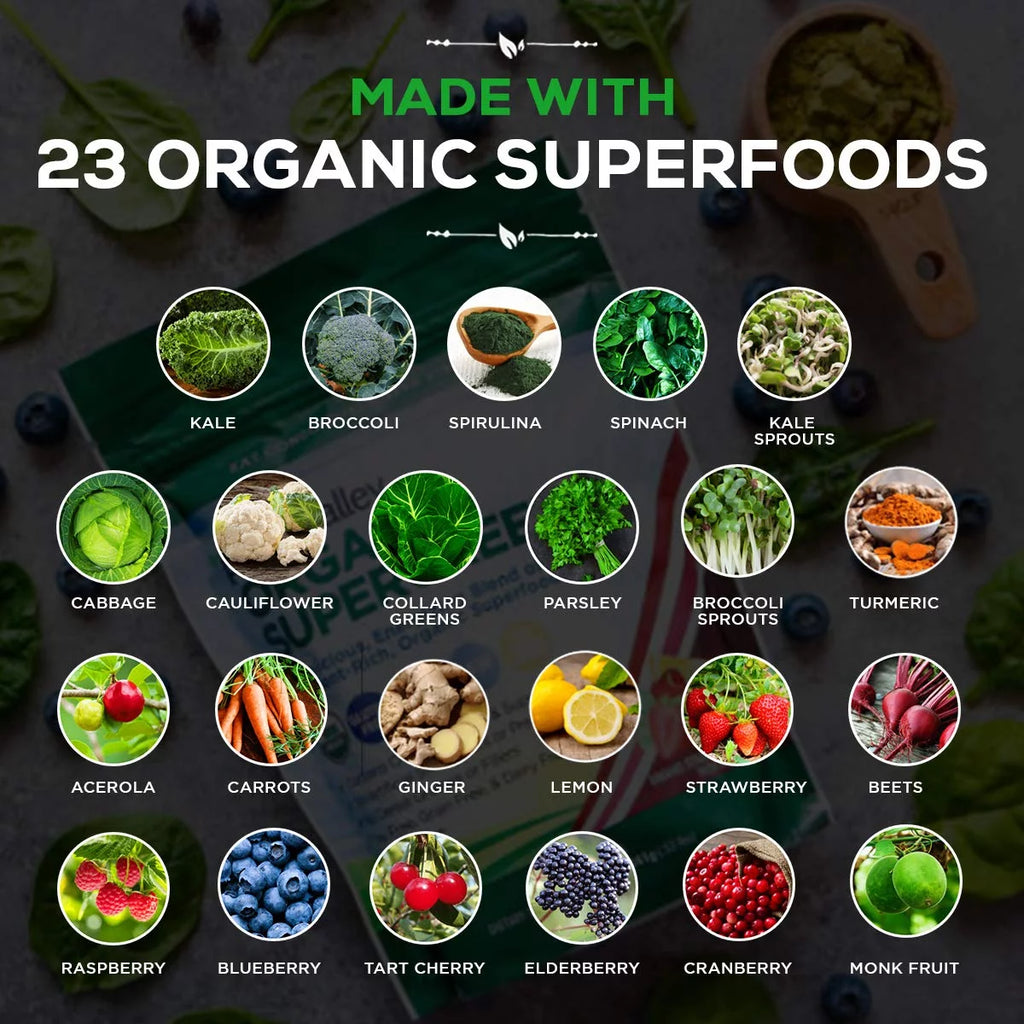 Organic Supergreens Raw Green Superfood Powder 30 Servings P552921