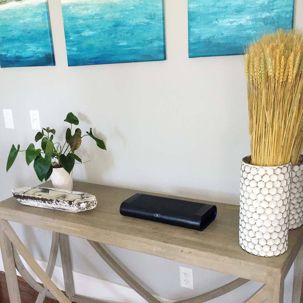 Black HEPA Air Purifier with LED Air Quality Indicators V27262