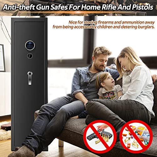 7-8 Rifle Gun Safe Fire Resistant with Removable Shelf A859952