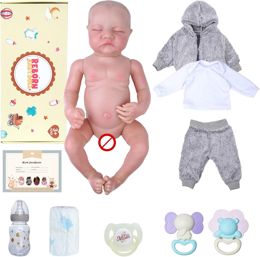 17-Inch Soft Vinyl Reborn Baby Doll J223