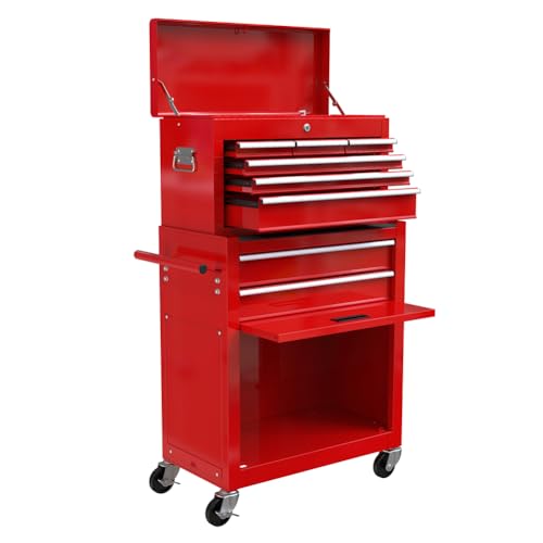 8 Drawer Rolling Tool Chest with Wheels W608257