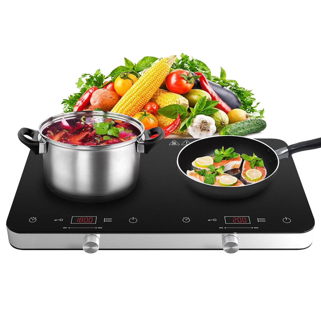 1800W Double Burner Electric Induction Cooktop K43027