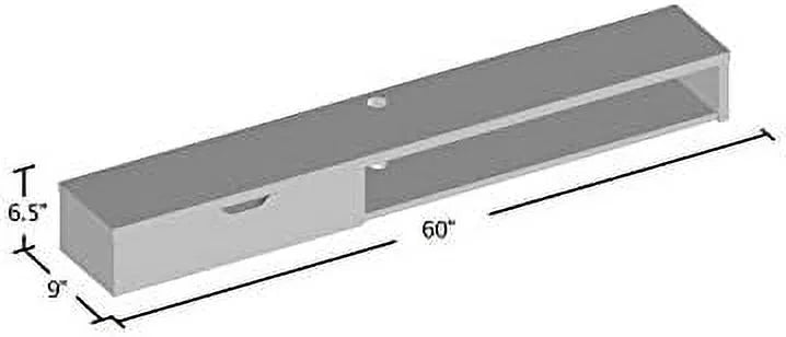 Cappuccino Wood Floating TV Stand Q45761
