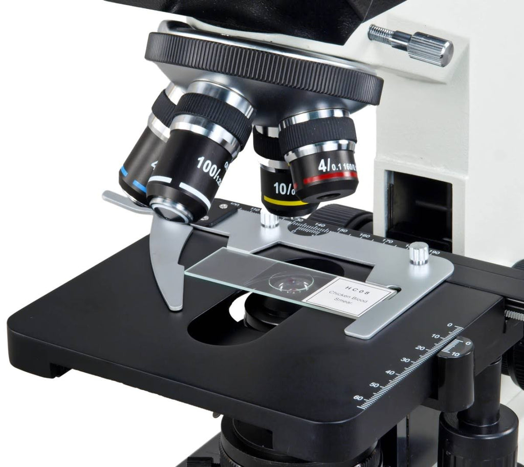 40X-2000X Binocular Lab Compound Microscope with Double Layer Mechanical Stage D778836