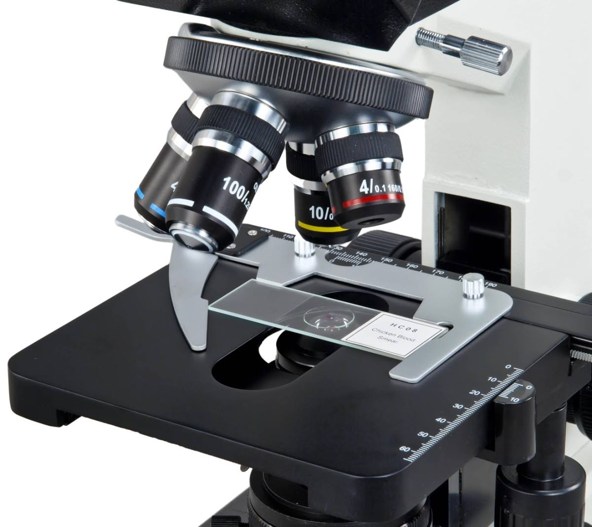 40X-2000X Binocular Lab Compound Microscope with Double Layer Mechanical Stage D778836