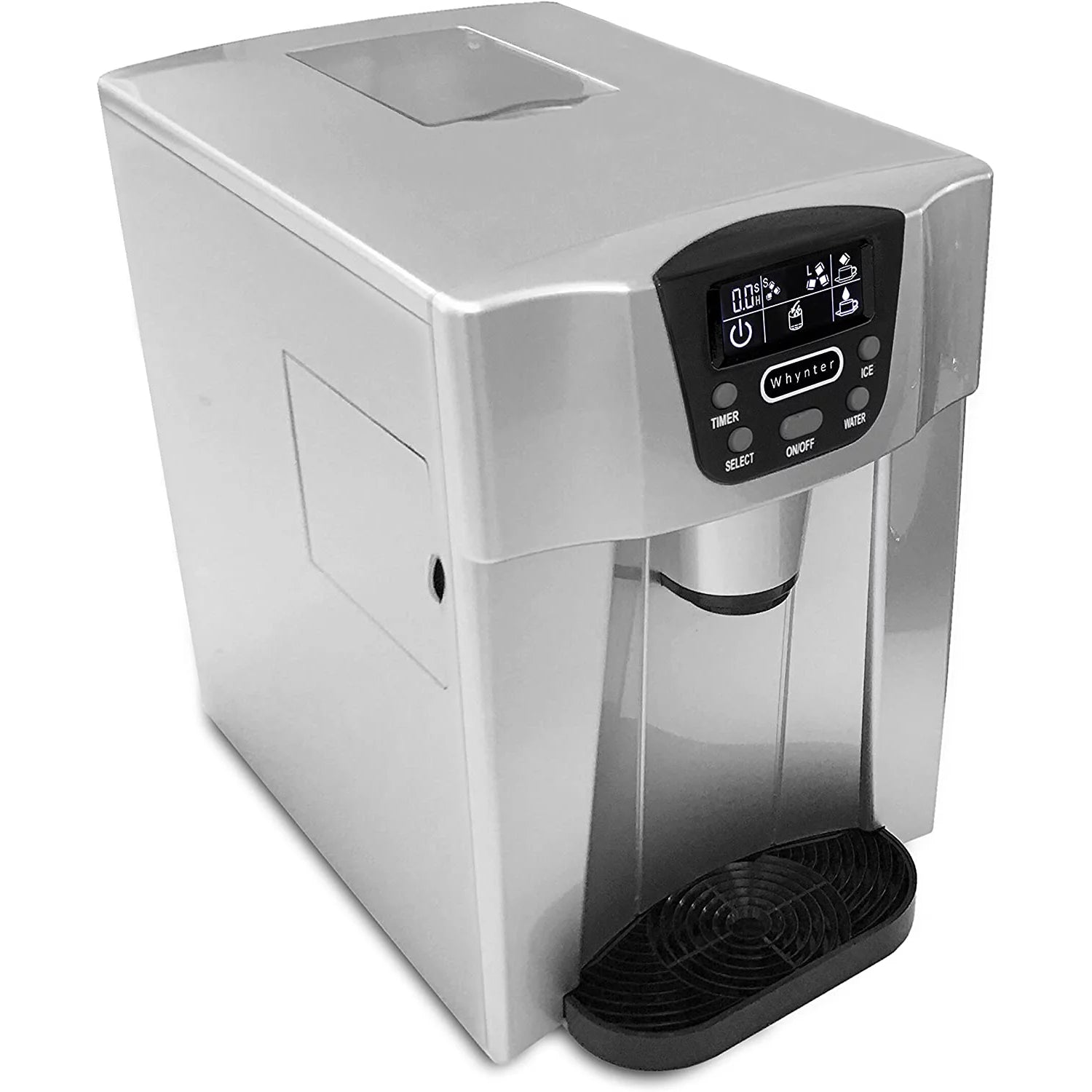 Countertop Ice Maker and Water Dispenser Silver S18220