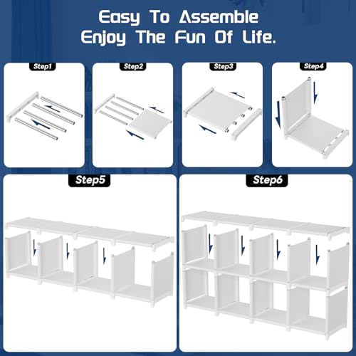 Black 16 Cube Storage Organizer Book Shelf N117