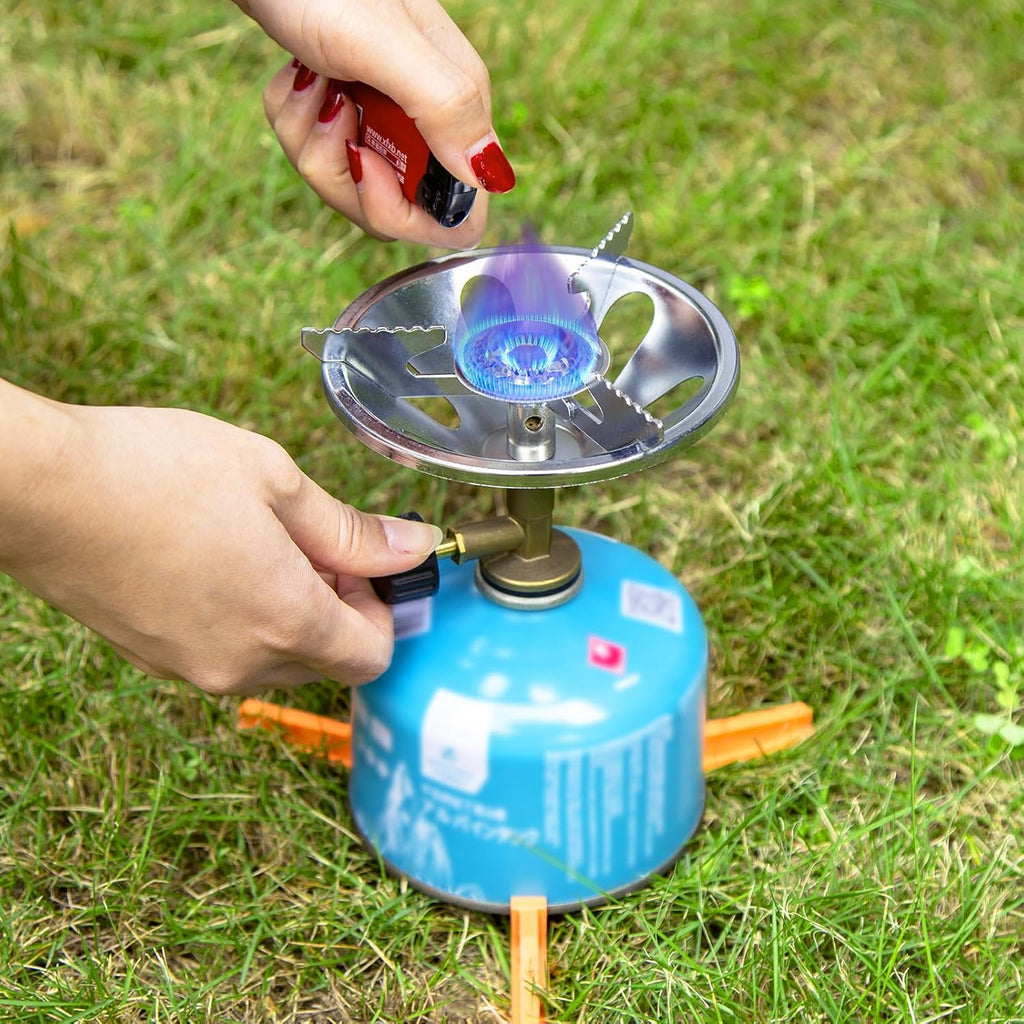 2 in 1 Portable Camping Stove with Carrying Bag T10448