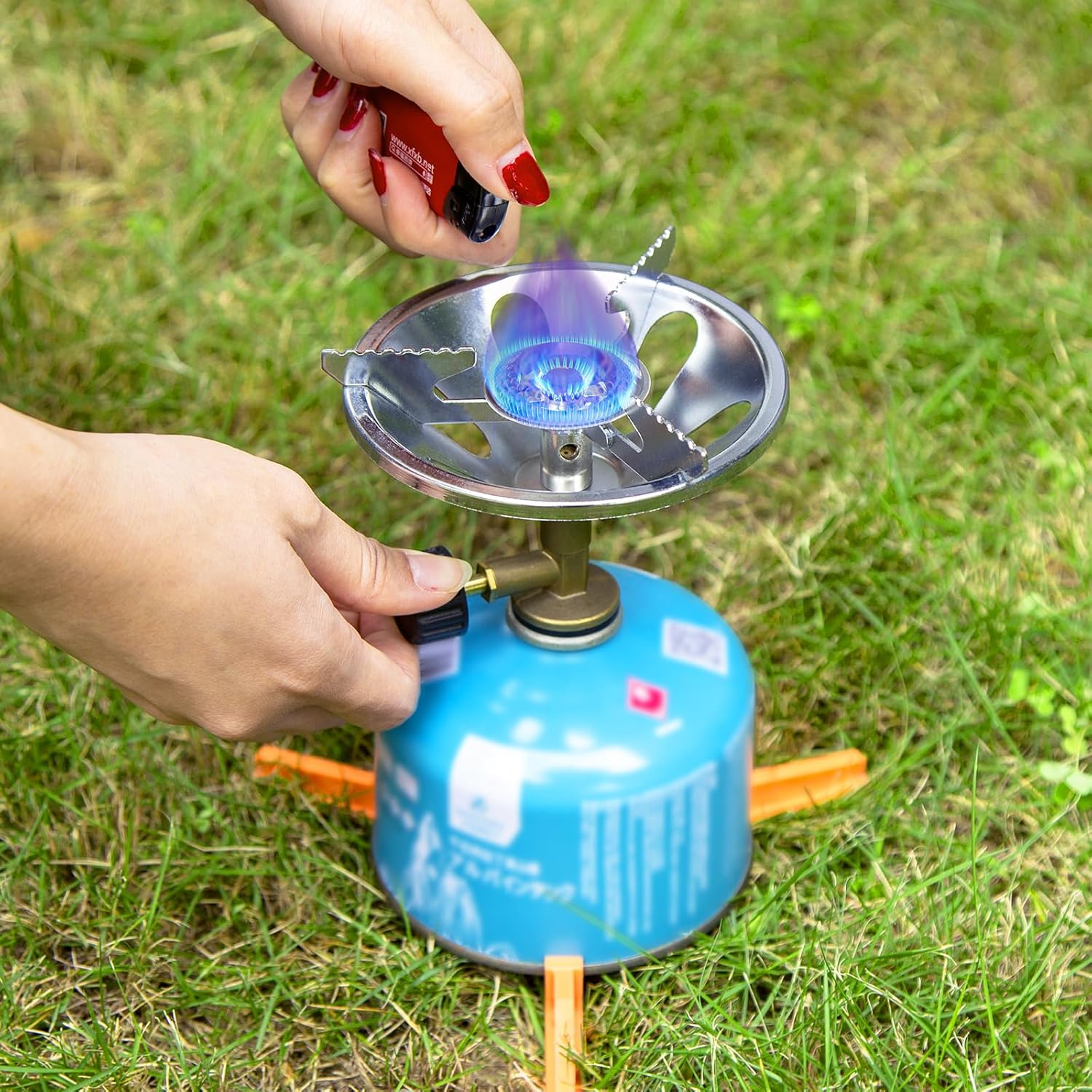 2 in 1 Portable Camping Stove with Carrying Bag T10448