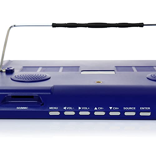 14 Inch Portable Rechargeable LED TV with HDMI, USB, and Built-in Digital Tuner H46297