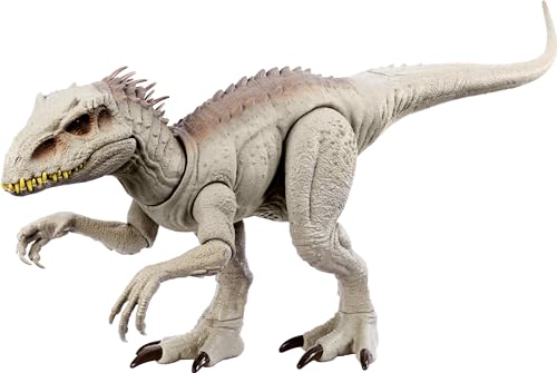 Camouflage 'n Battle Dinosaur Toy, Indominus Rex Figure with Lights, Sounds & Motion T8413