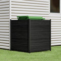 38"W x 42"H Air Conditioner Fence Panels, 2 Panels Privacy Fence with Metal Stake, Wood S60044
