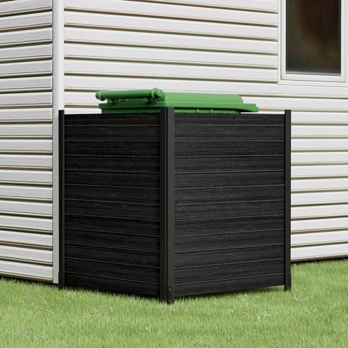 38"W x 42"H Air Conditioner Fence Panels, 2 Panels Privacy Fence with Metal Stake, Wood S60044