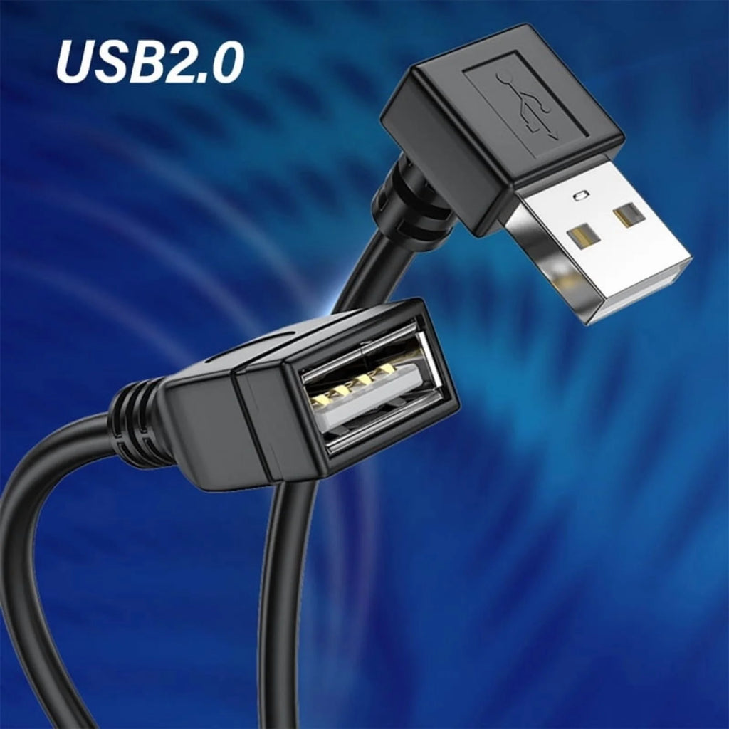 USB 2.0 Extension Cable Male to Female 90 Degree Angled B894
