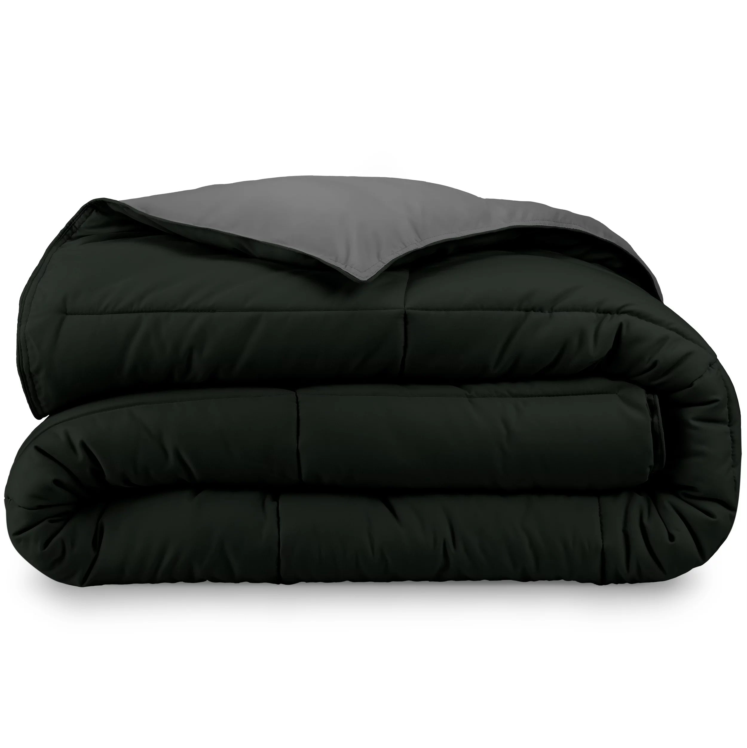 King Black 100% Polyester Plush Comforter P99779