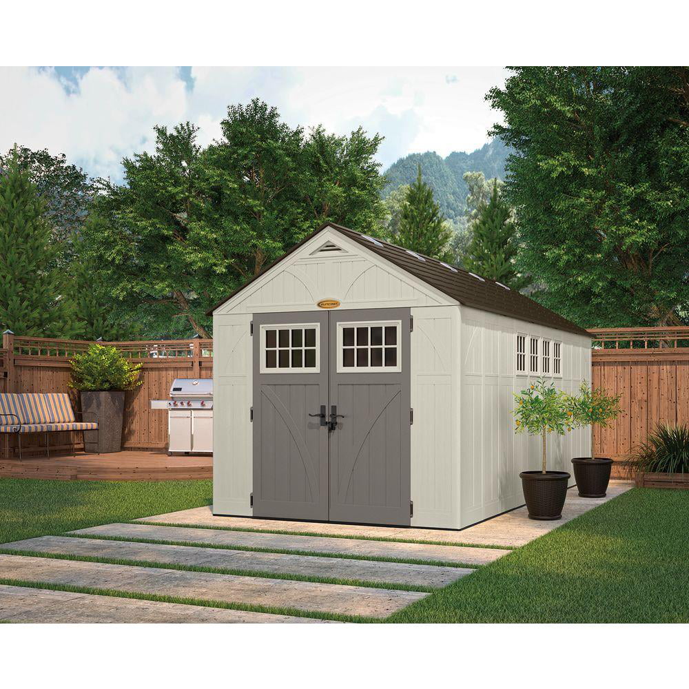 Resin Outdoor Storage Shed with Windows H321