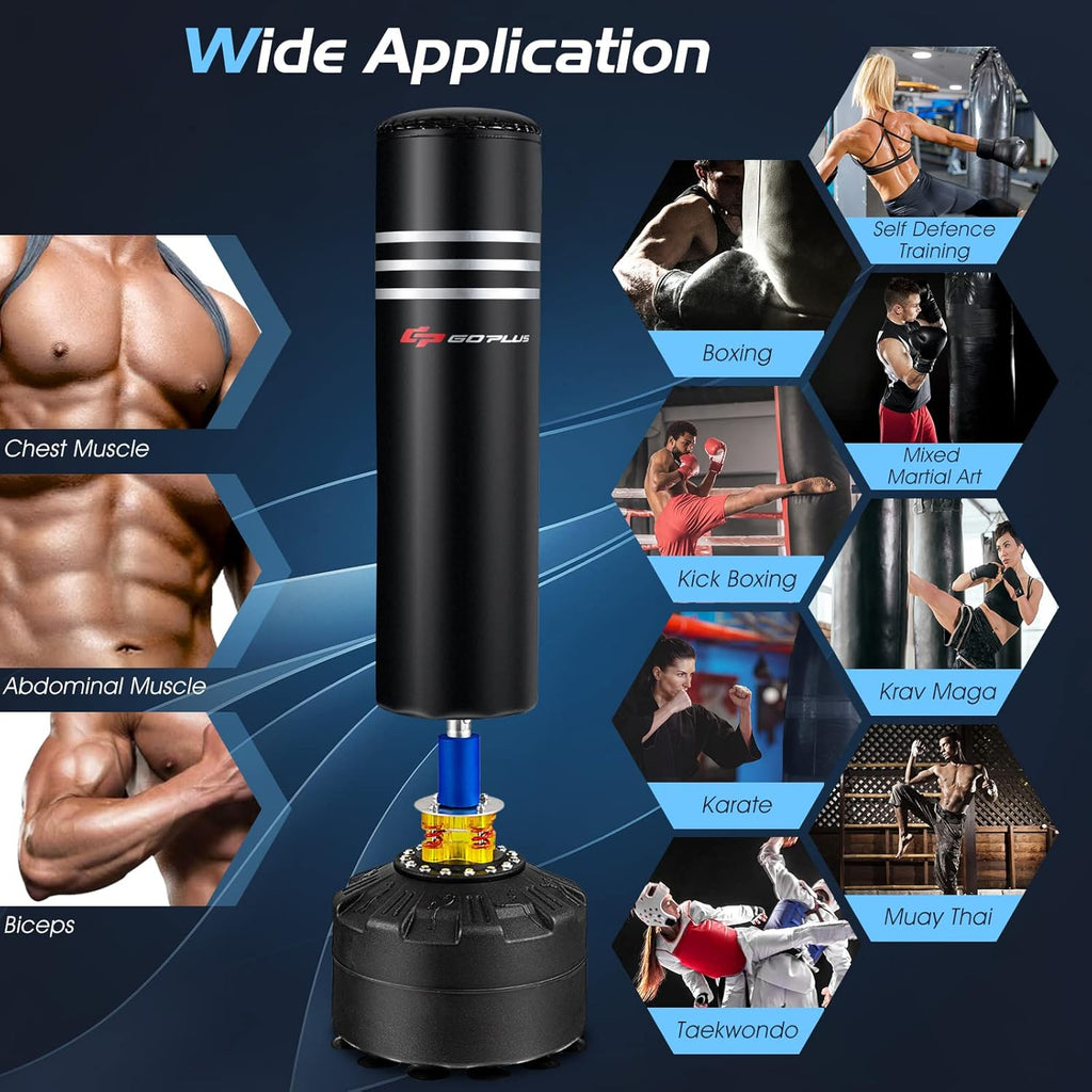220LBS Heavy Punching Bag with Stand W7082