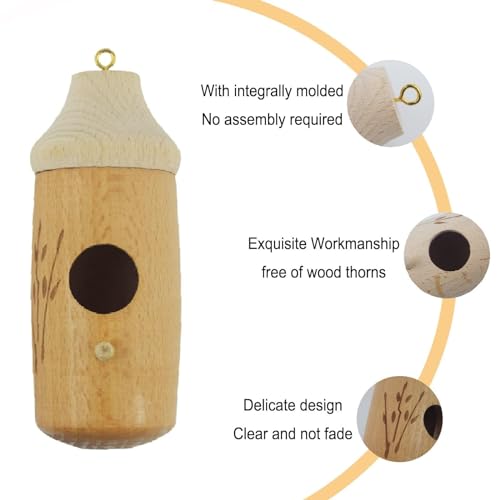 Wooden Hummingbird House Z503